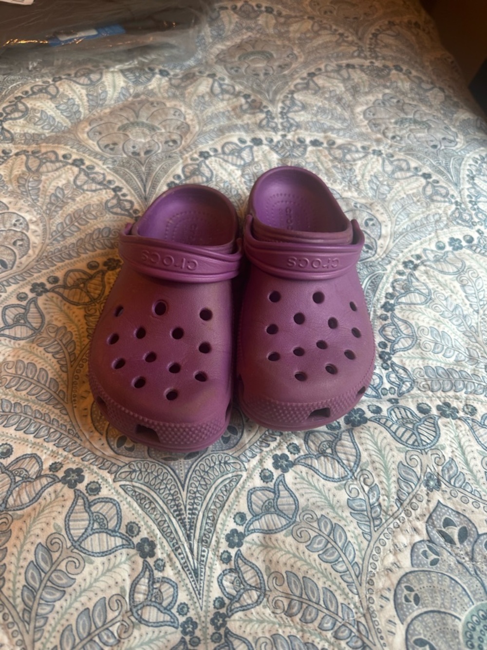 CROCS Kids Clog in Plum Purple